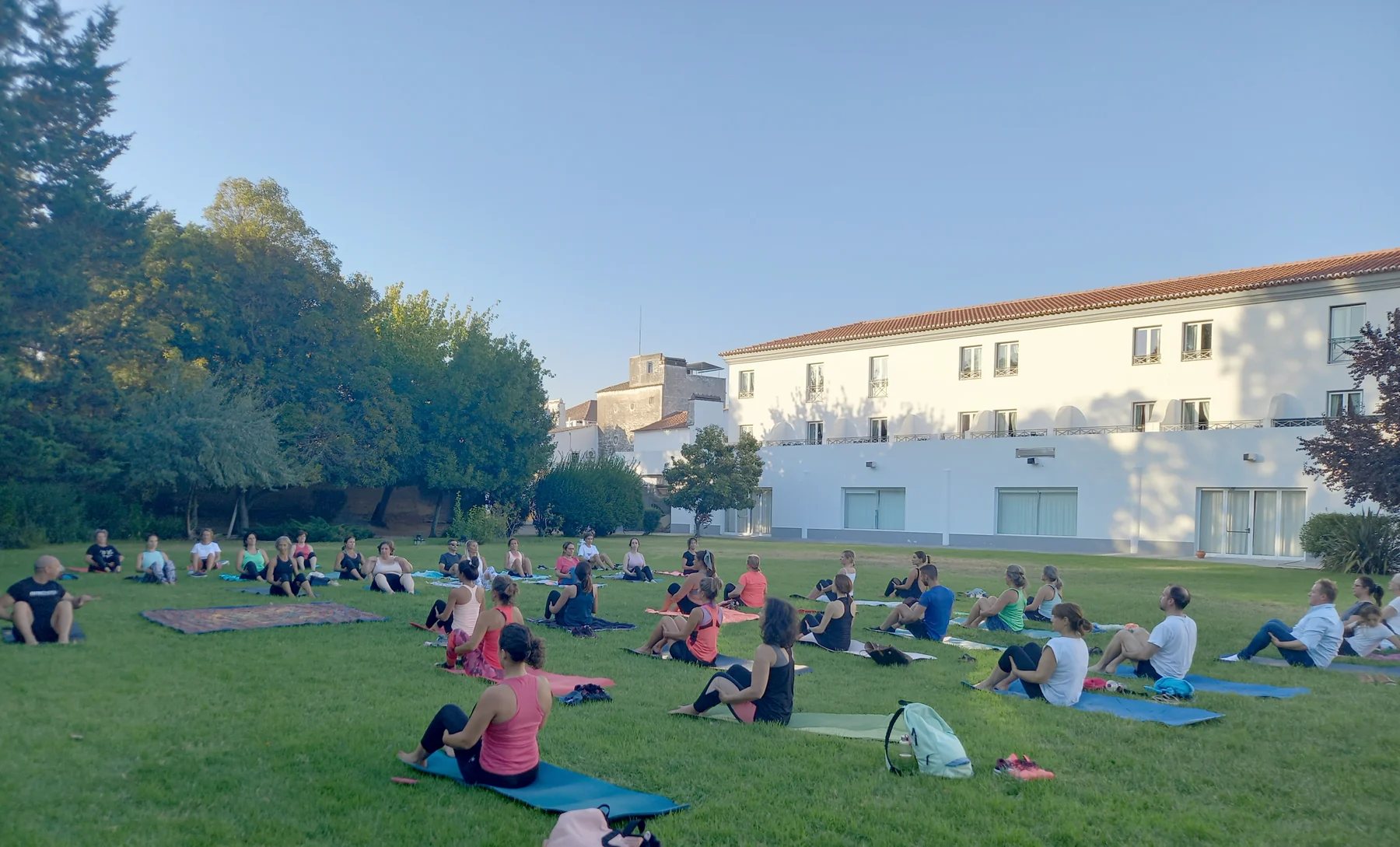 Osteoenergy, Évora: aula pilates ao ar livre