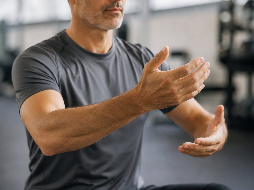 Prática de Tai Chi e Chi Kung num ginásio OSTEOENERGY